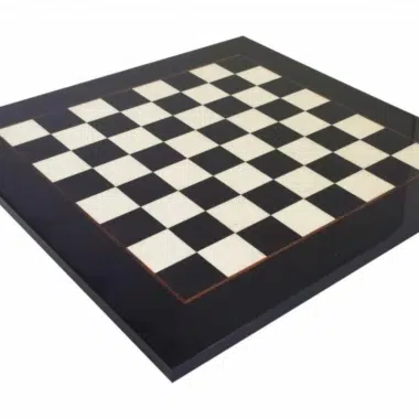 Scacchiera in Legno d'Acero Nero Laccato