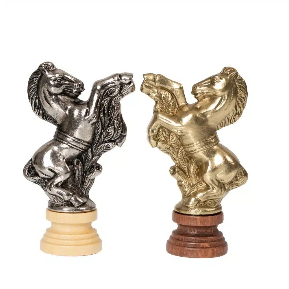 Set di Scacchi Cesare in Legno e Metallo - immagine 3