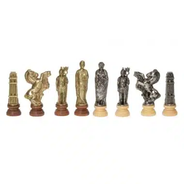 Set di Scacchi Cesare in Legno e Metallo