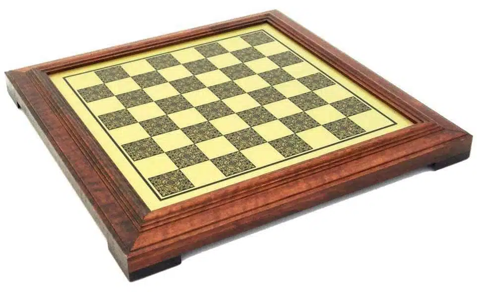 Set Impero Romano VII Scacchiera su Piedistallo in Legno e Scacchi in Metallo - immagine 11