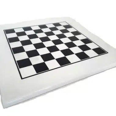 Grande Scacchiera in Legno Laccato Bianco