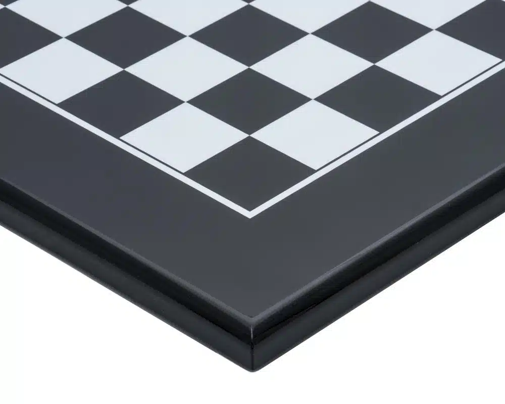Grande Scacchiera in Legno Laccato Nero - immagine 2