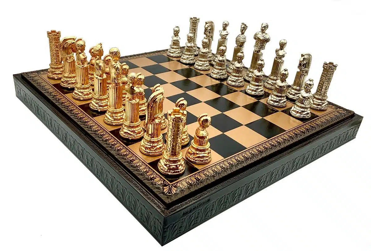 Set Impero Romano VI Scacchiera con Vano Portapezzi e Scacchi