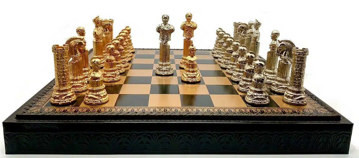 Set Impero Romano VI Scacchiera con Vano Portapezzi e Scacchi - immagine 5