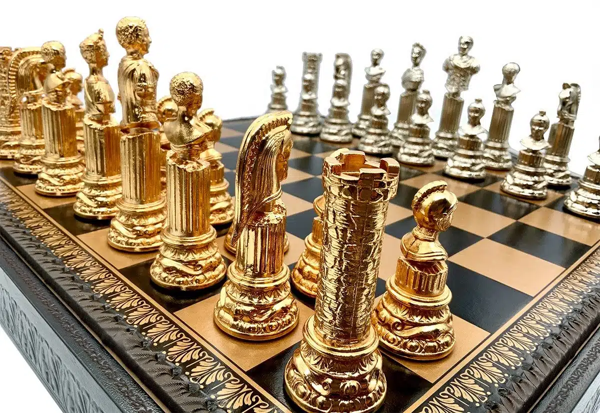 Set Impero Romano VI Scacchiera con Vano Portapezzi e Scacchi - immagine 3