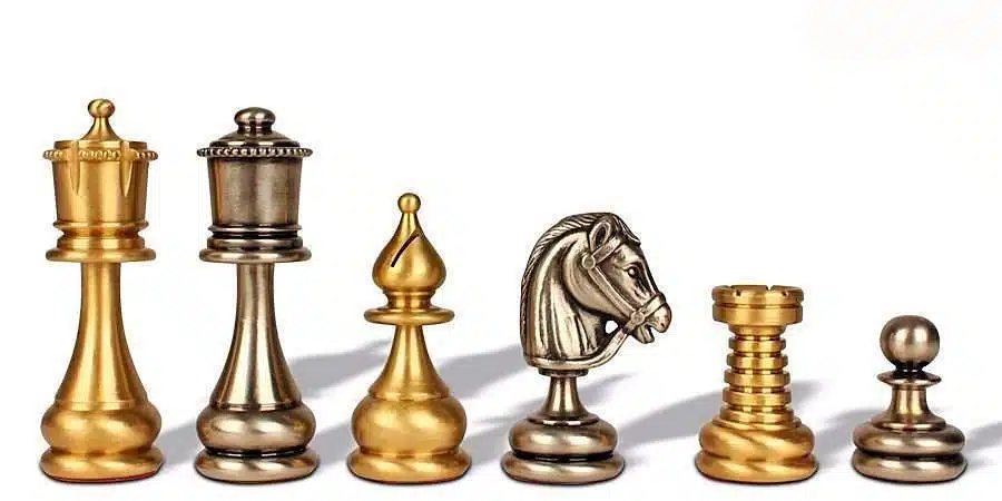 Jeu d'Echecs en Laiton Massif "Perse"