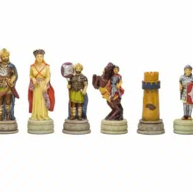 Set di Scacchi in Resina Impero Bizantino vs Califfati Arabi