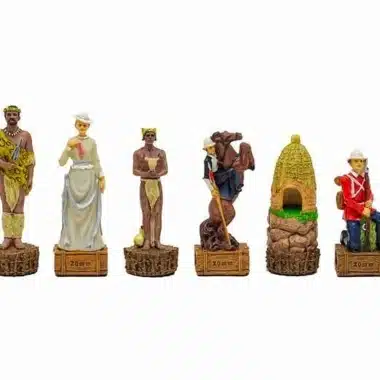 Jeu d'Echecs en Résine "Guerre Anglo-Zouloue"