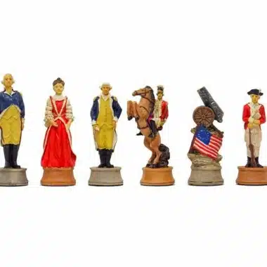 Jeu d'Echecs en Résine "Guerre d'Indépendance des Etats-Unis"