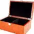 Coffret de Rangement en Placage de Racine (Hauteur de Roi = 11 cm)