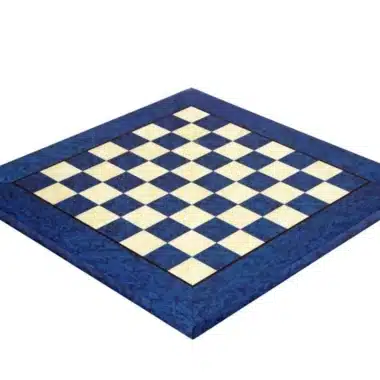 Scacchiera in Legno d'Acero Blu
