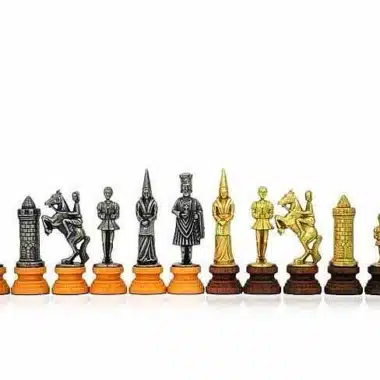 Jeu d'Echecs "Camelot" en Bois et Métal