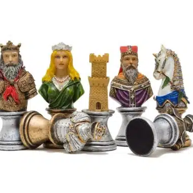 Jeu d'Echecs en Résine Peint à la Main