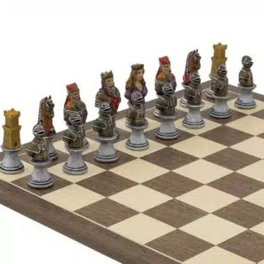 Jeu d'Echecs en Résine Peint à la Main