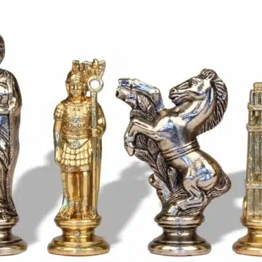 Set di Scacchi in Metallo Giulio Cesare