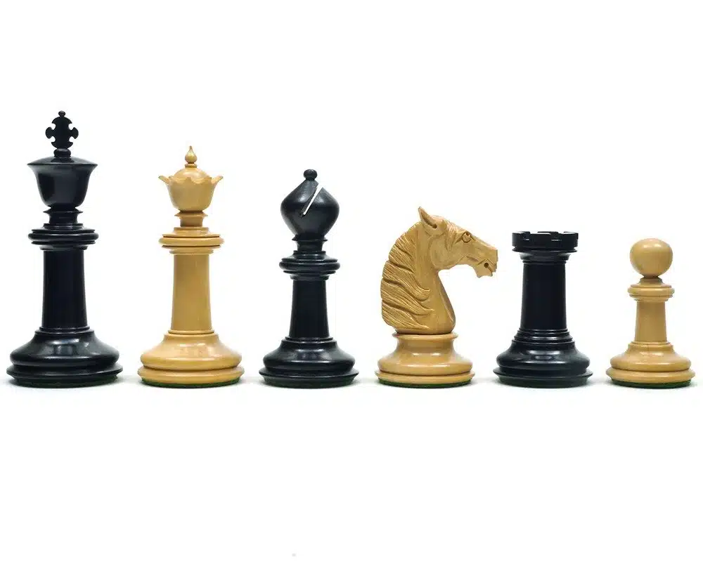 Jeu d'Échecs Staunton Traditionnel en bois d'Ébène et Bois de Buis