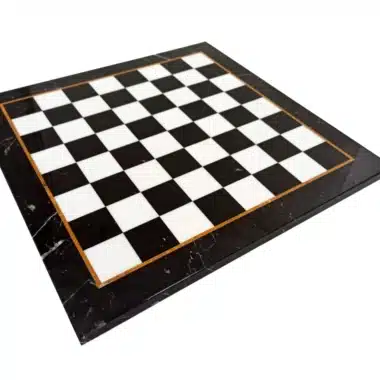 Scacchiera in Marmo Bianco e Nero
