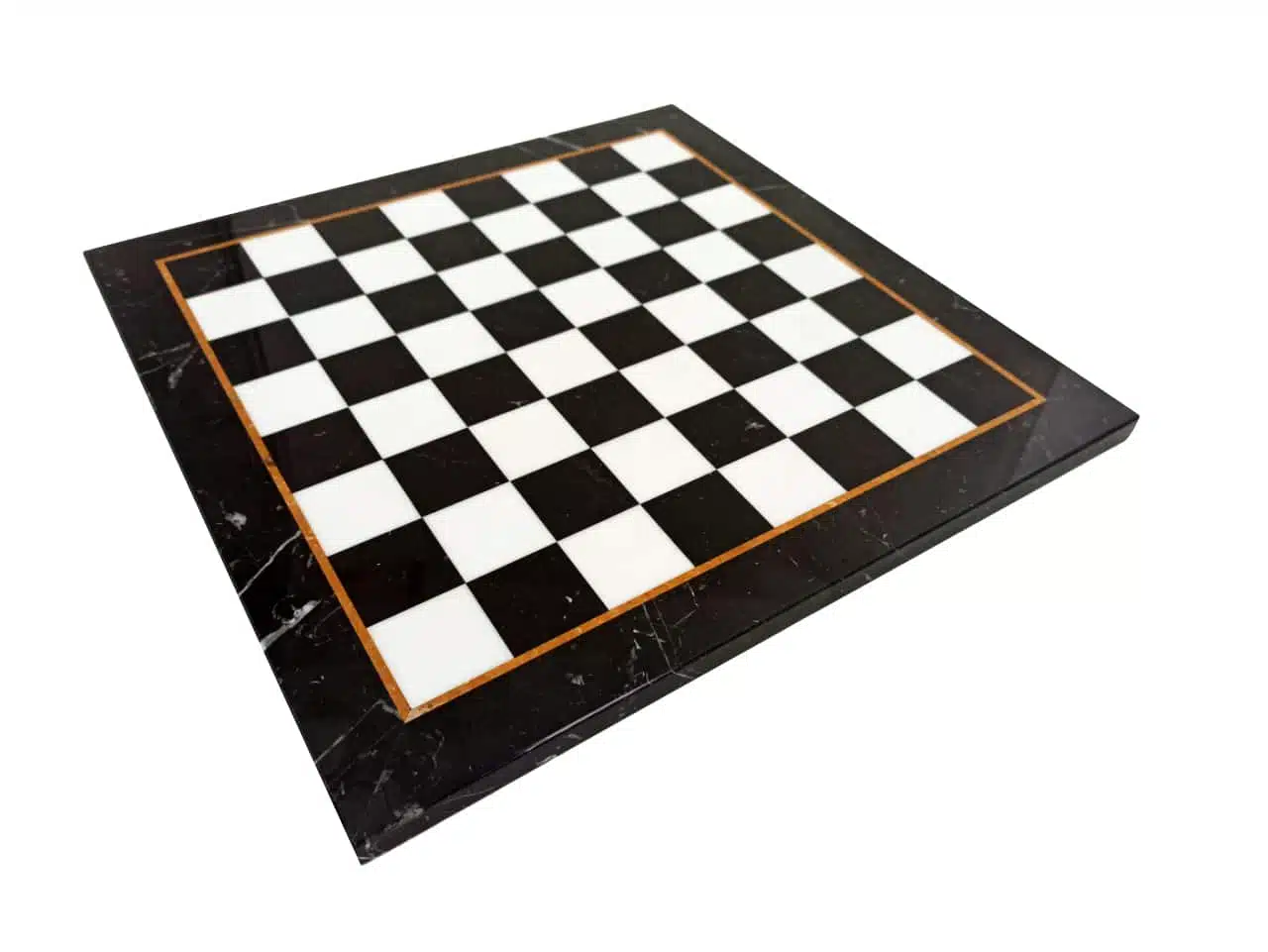 Set Staunton Design X Scacchi e Scacchiera in Marmo Nero e Bianco - immagine 7