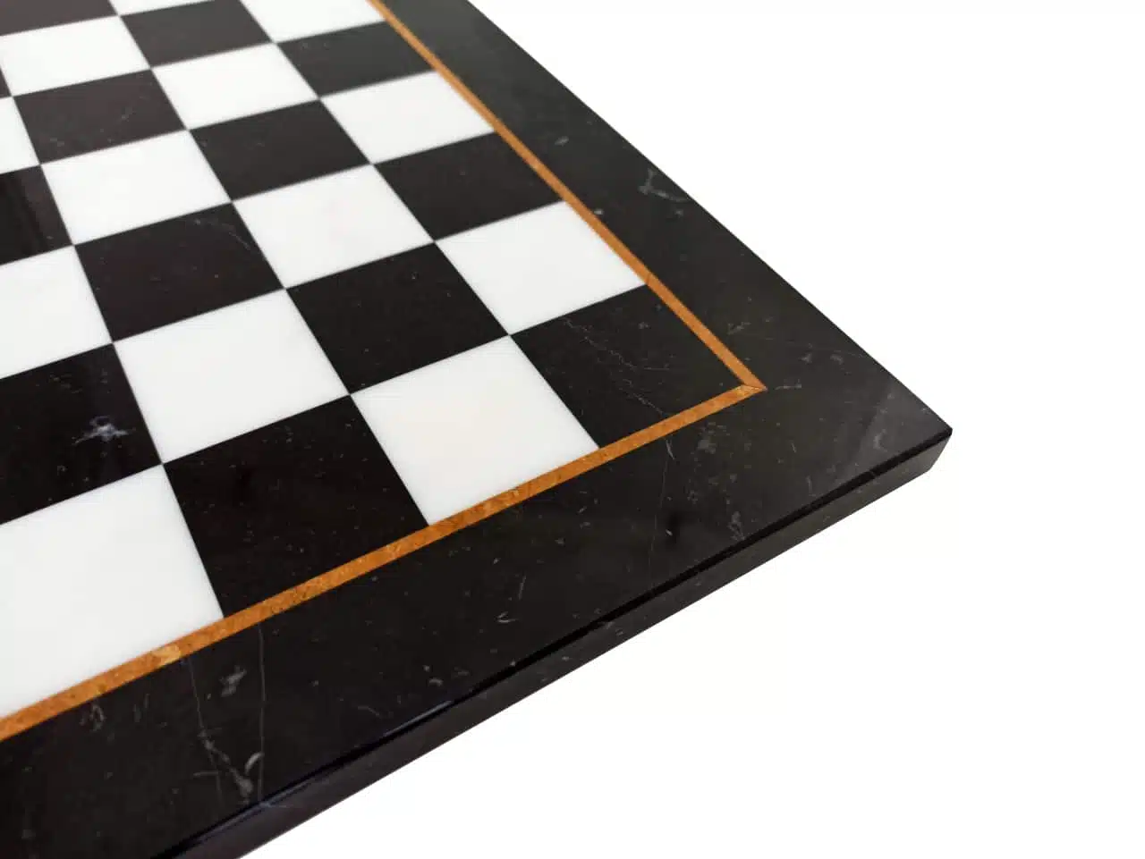 Set Staunton Design X Scacchi e Scacchiera in Marmo Nero e Bianco - immagine 6