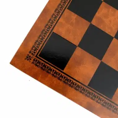 Jeu d'Échecs Napoléon - Échiquier en similicuir & Pièces en métal