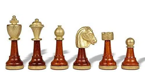 Set di Scacchi Classico - Scacchiera e Backgammon con Vano Portapezzi in Similpelle & Pezzi in Legno e Metallo - immagine 6
