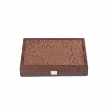 Set di Domino Camel - Cofanetto in Legno e Similpelle