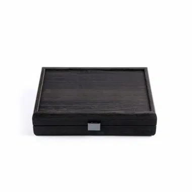 Set di Domino Nero - Scatola in Legno