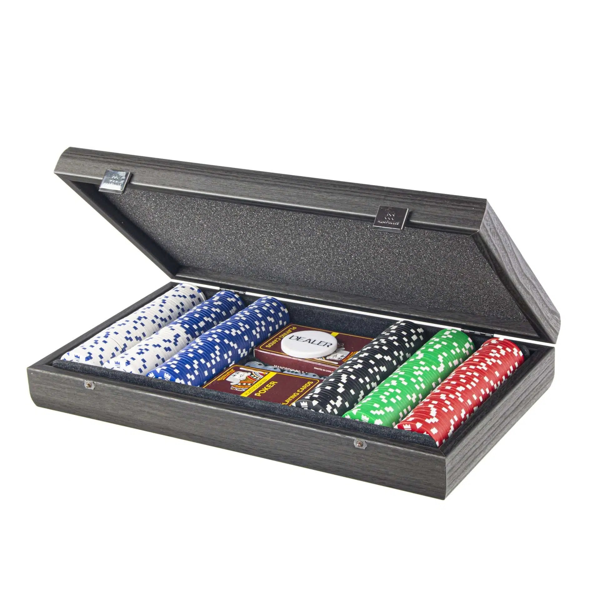Set di Poker 300 Fiches - Cofanetto in Legno Nero - immagine 2