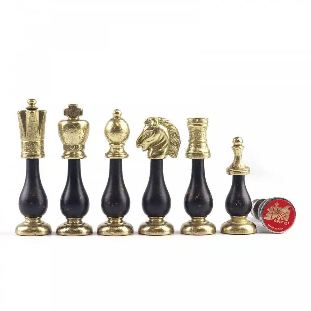 Set di Scacchi in Metallo e Legno Nero & Bianco - immagine 2