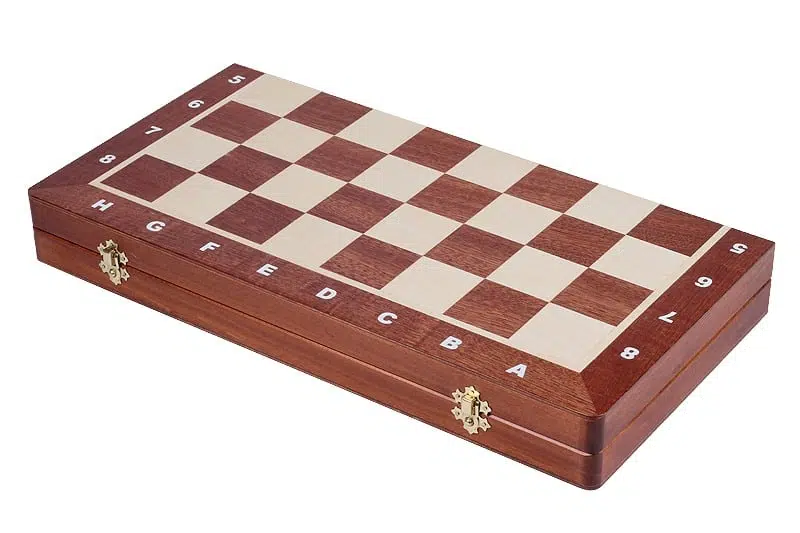 Scacchiera Pieghevole e Set di Scacchi in Legno Taglia 6 con Vano Portapezzi - immagine 8