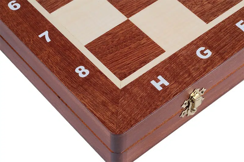 Scacchiera Pieghevole e Set di Scacchi in Legno Taglia 6 con Vano Portapezzi - immagine 9