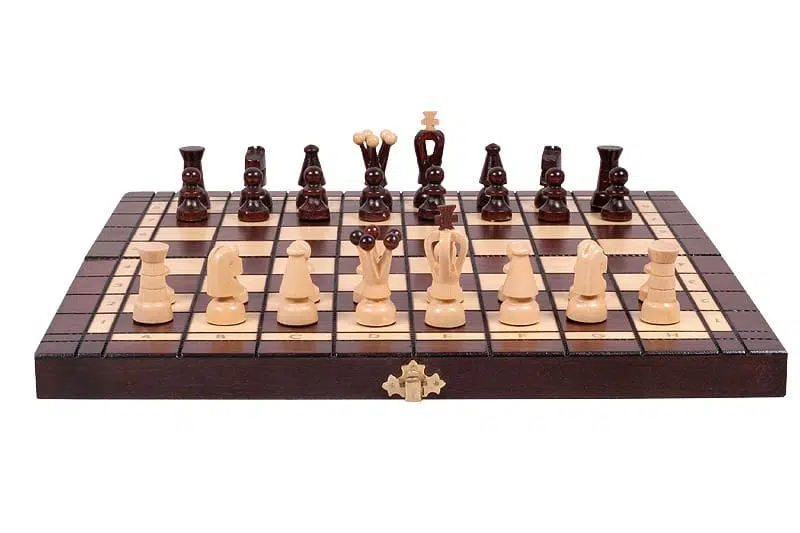 Set di Scacchi e Dama Pieghevole in Legno - immagine 7