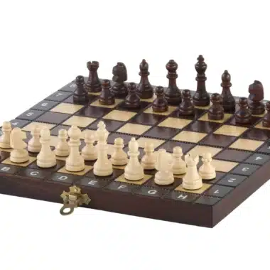 Piccolo Set di Scacchi da Viaggio in Legno
