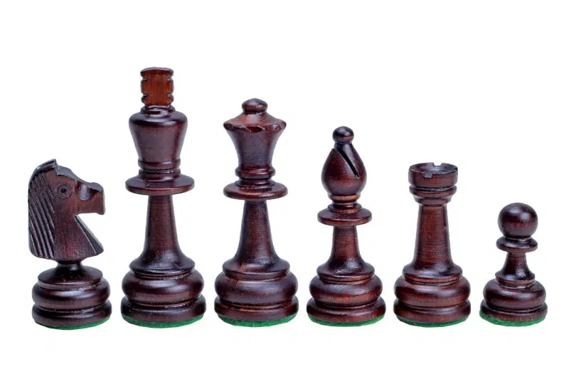 Scacchiera Pieghevole in Legno Alfanumerica con Vano Portapezzi e Pezzi degli Scacchi in Legno - immagine 5