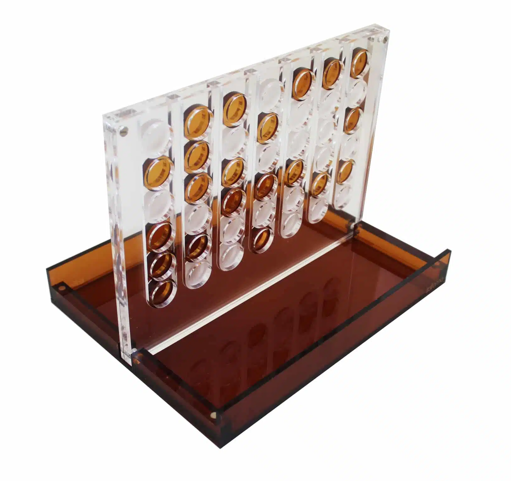 Gioco di Società Forza 4 Originale in Plexiglas Arancione - immagine 3