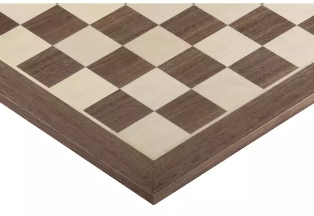 Ensemble Germany Jeu d'Échecs Staunton en Bois d'Ébène et de Buis et Echiquier en Bois de Noyer