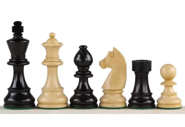 Pièces d'Échecs Cavalier Allemand en Bois de Buis