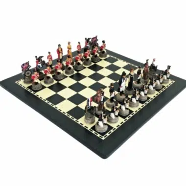Set di Scacchi Battaglia di Waterloo con Scacchiera in Legno