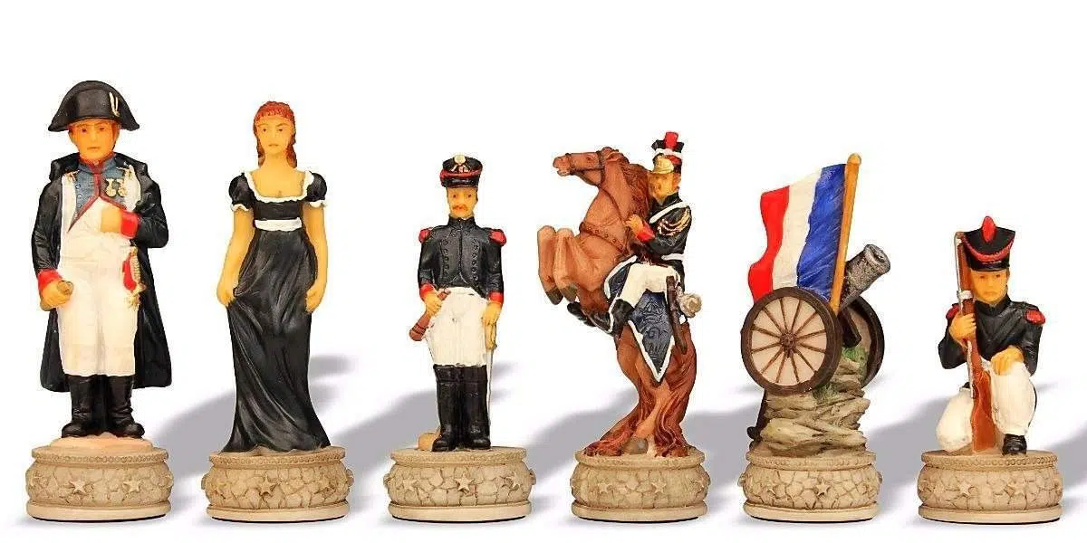 Set di Scacchi Battaglia di Waterloo con Scacchiera in Legno - immagine 6