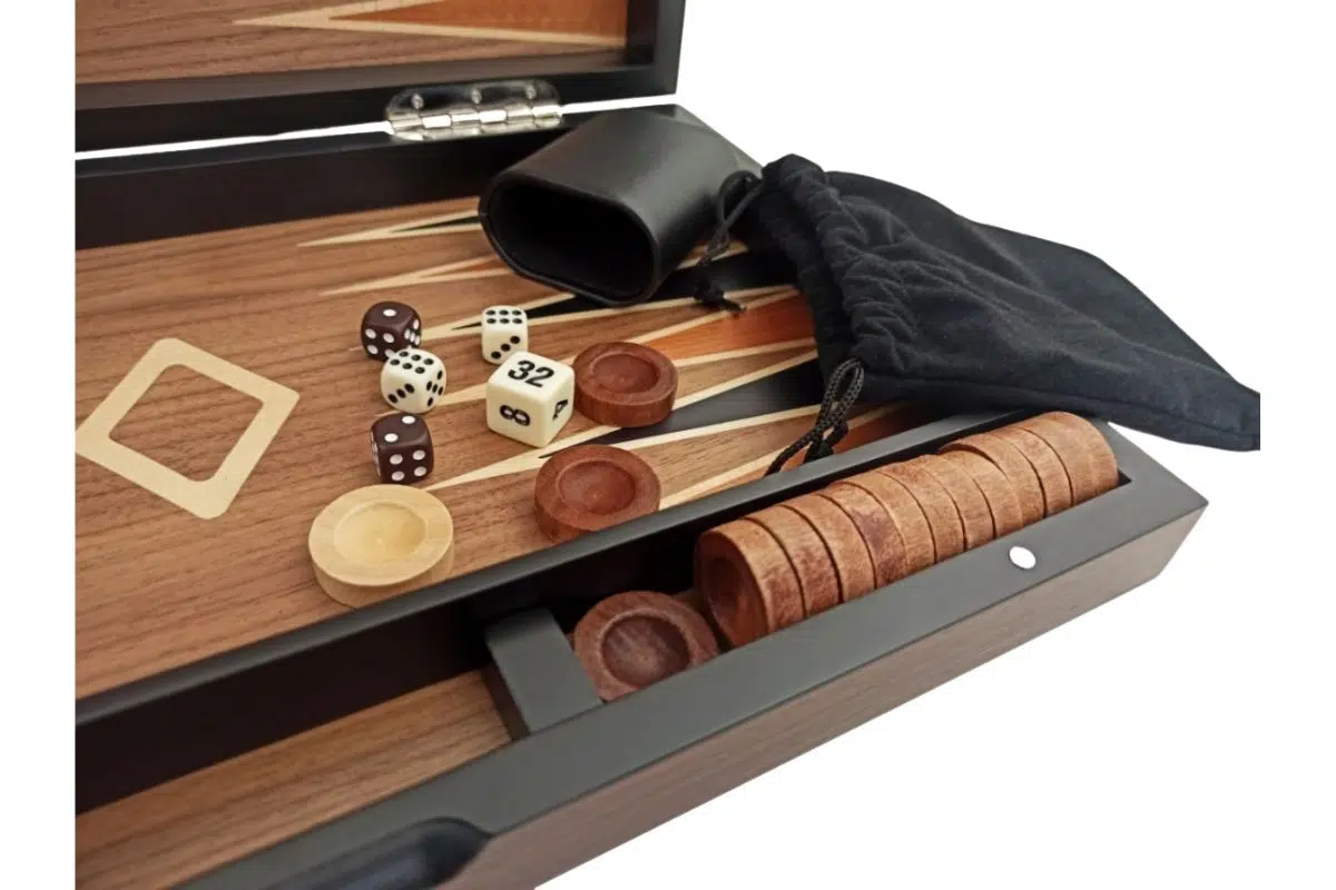 Set di Backgammon Pieghevole in Legno - immagine 2