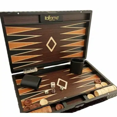 Set di Backgammon in Legno Intagliato