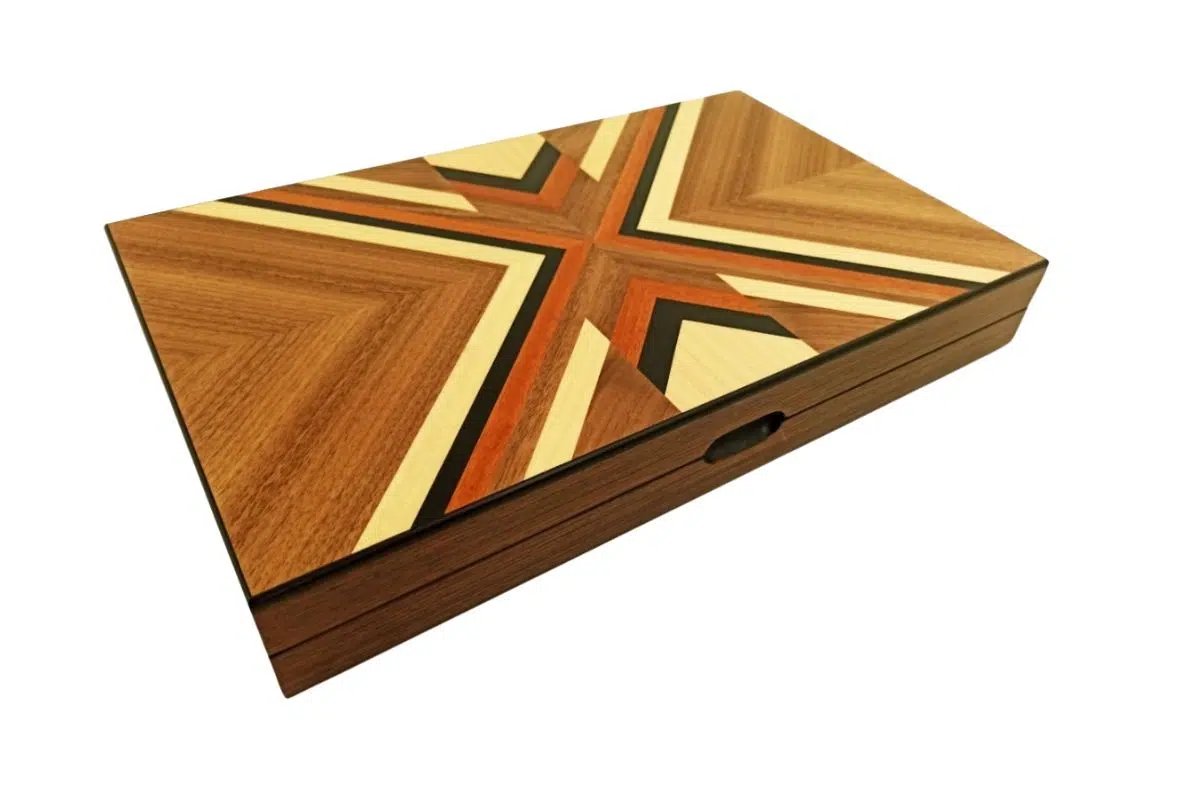 Set di Backgammon Pieghevole in Legno - immagine 3