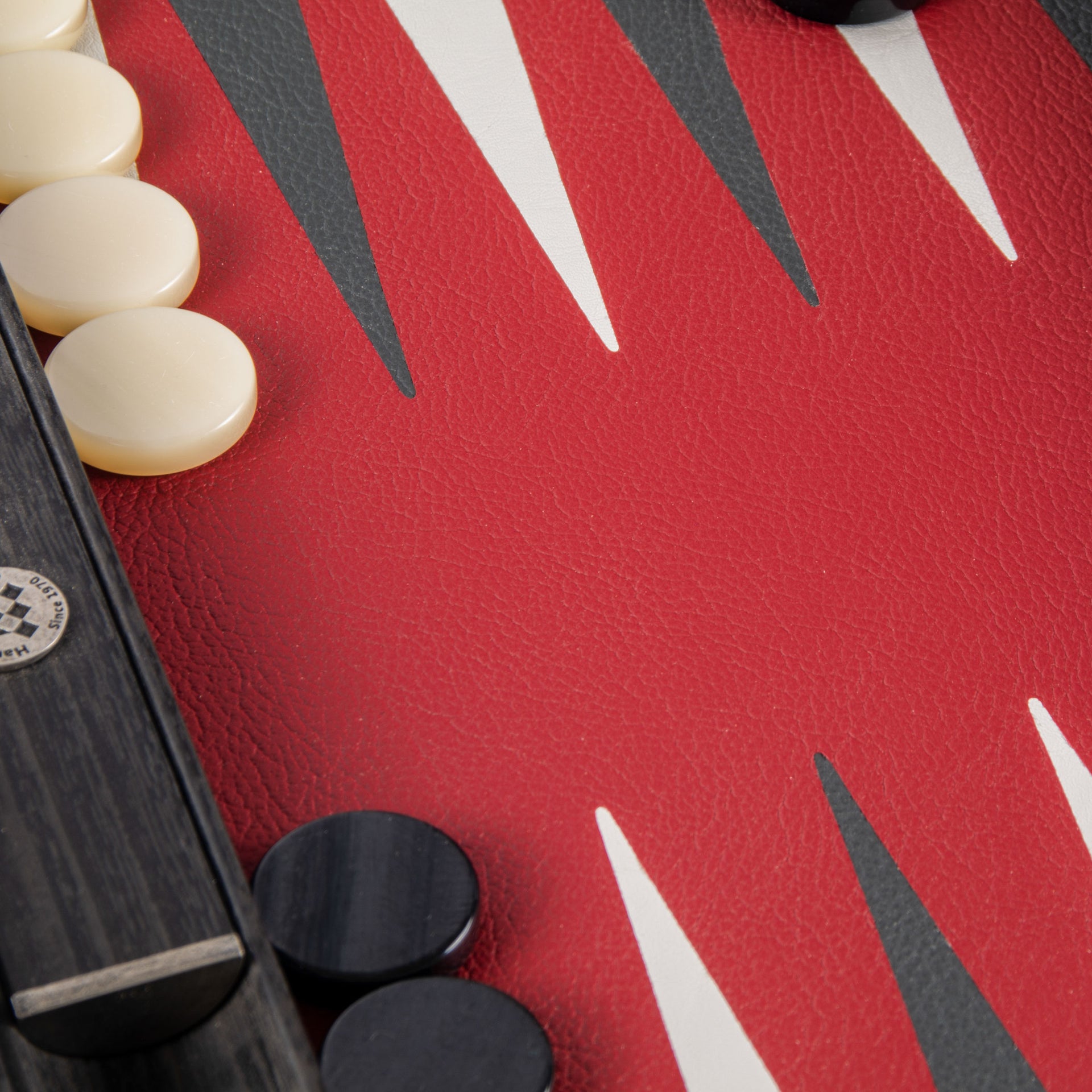 Backgammon in Similpelle Rosso Bordeaux - Grande Formato 48 x 30 cm - immagine 3