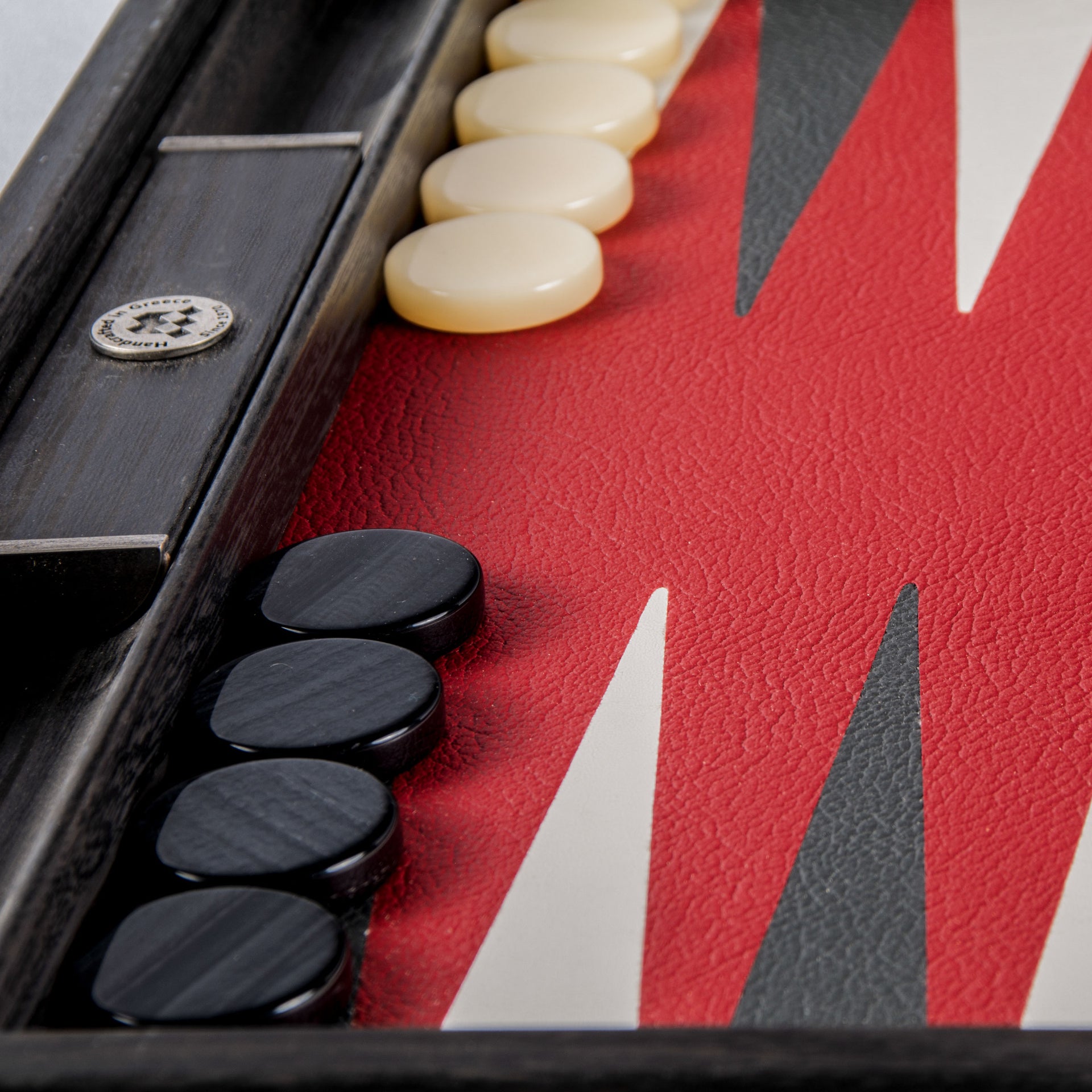 Backgammon in Similpelle Rosso Bordeaux - Grande Formato 48 x 30 cm - immagine 4