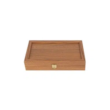 Alternative view of Backgammon in legno effetto rovere e noce - Set da gioco disponibile in 4 dimensioni