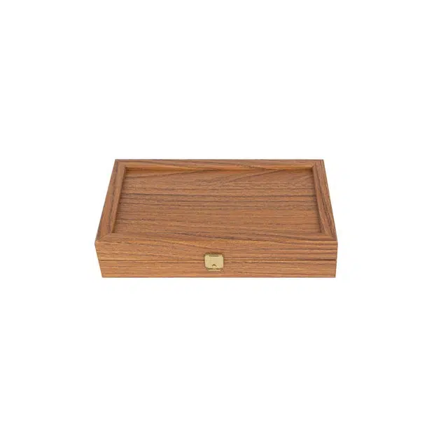 Backgammon in legno effetto rovere e noce - Set da gioco disponibile in 4 dimensioni - immagine 2