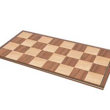 Ensemble d’Echecs Staunton Conquest – Pièces en Bois et Echiquier Pliant en Bois de Noyer et Erable
