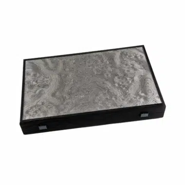 Couvercle élégant du jeu de backgammon Vavona, design contemporain - Le Palais Des Echecs