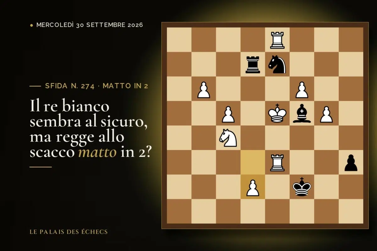 Posizione della sfida di scacchi n. 274: Muove il Nero e dà matto in 2