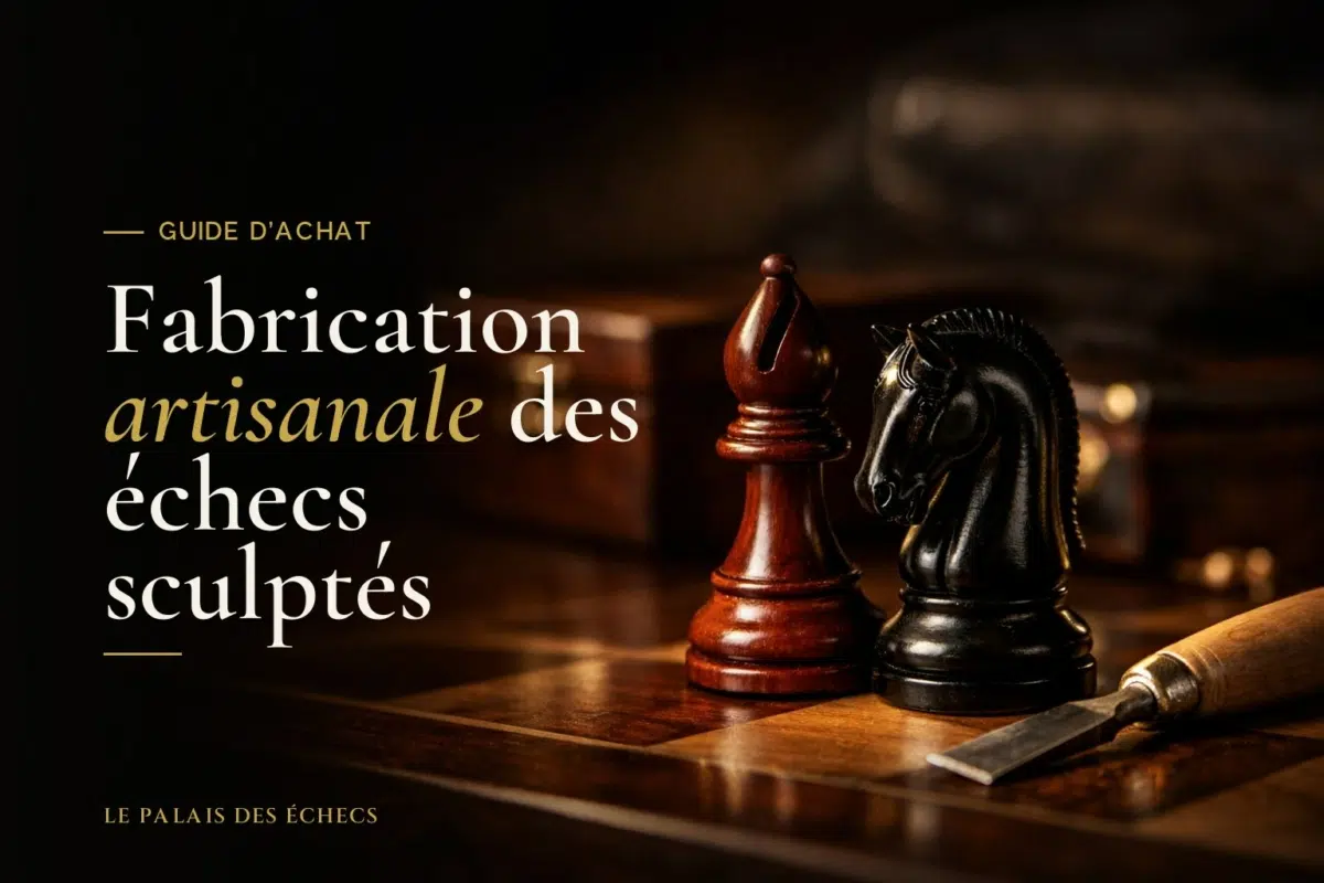 Fabrication artisanale des échecs sculptés
